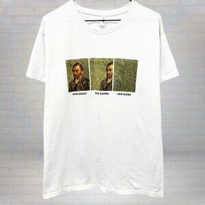 Van Gogh Van Going Van Gone Tee, Funny Art Shirt, Size Large